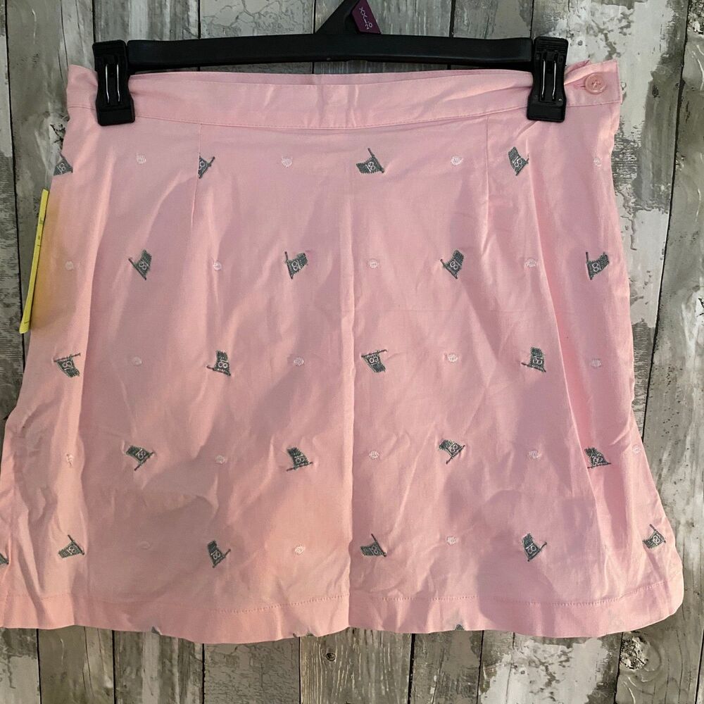 NWT Allyson  Whitmore pink and green petite golf skirt 12P